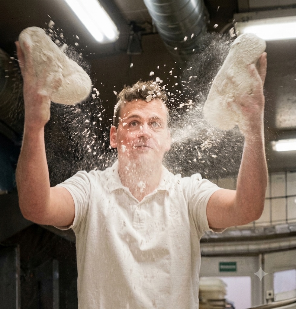 Kevin Weber beim Backen